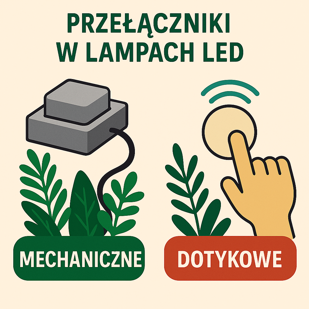 Przełączniki w lampach LED – poradnik techniczny i praktyczny