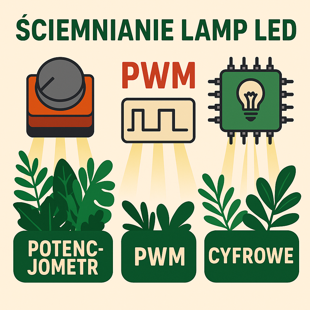 Jak ściemniać lampy LED – poradnik o PWM, prądzie i potencjometrach