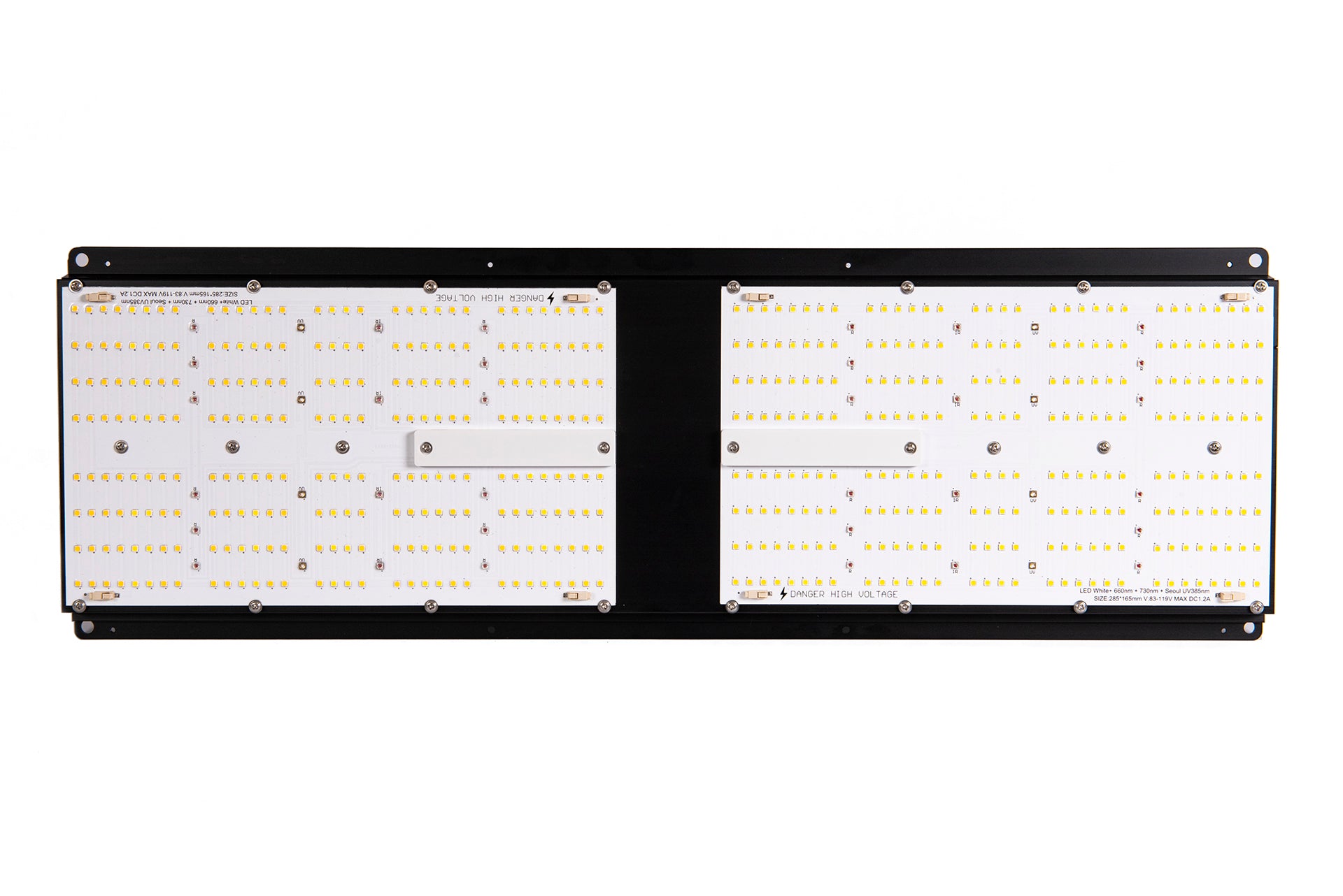 Widok od dołu na panele LED lampy Hi Light Lite 240W – układ i rozmieszczenie diod