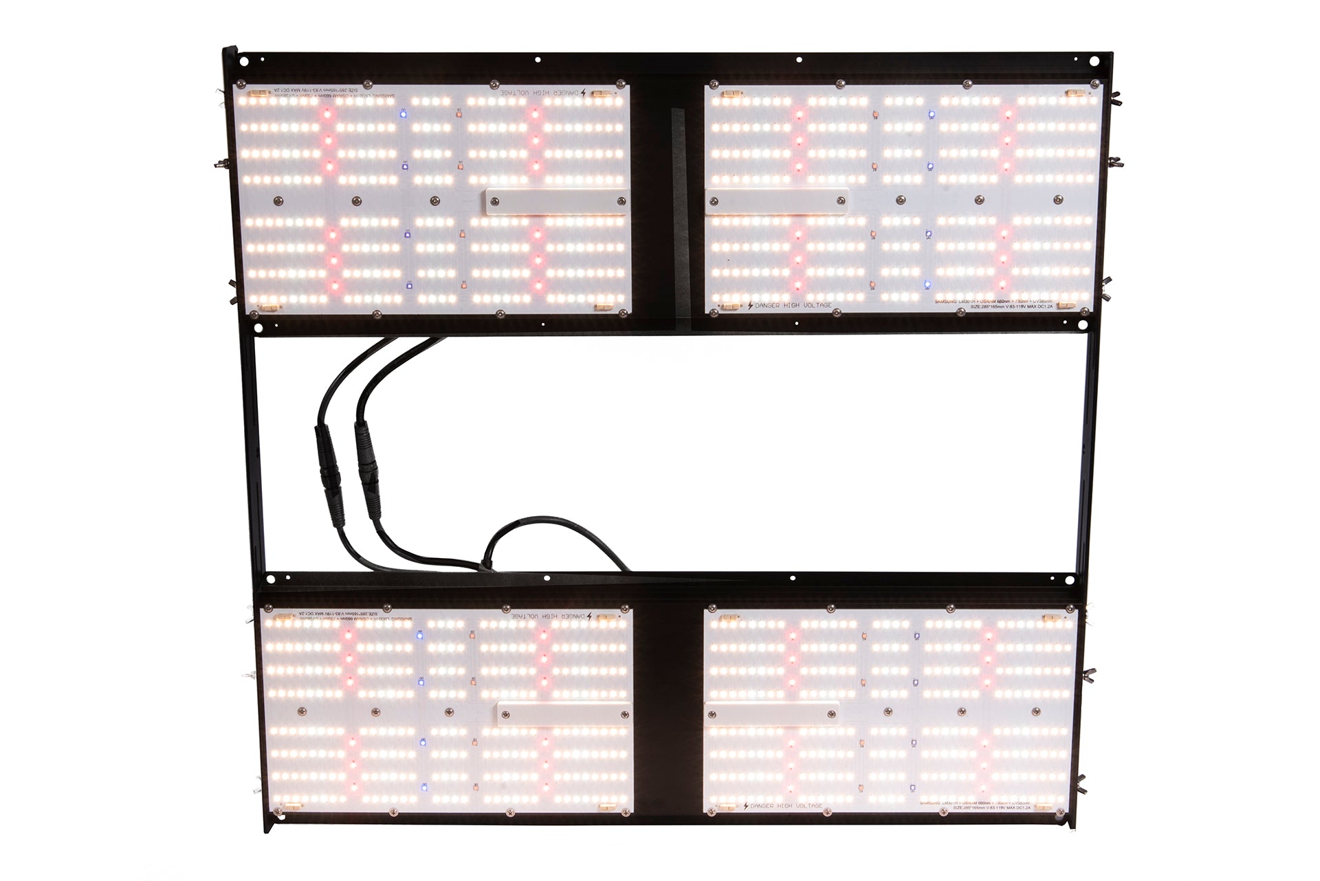 Lampa Hi Light Lite 480W włączona – zapalone diody LED widziane od dołu